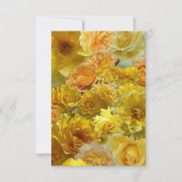 Gelbe Rose Collage Flache Notizkarte Mitteilungskarte