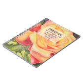 Gelbe Rose Dankbarkeit Notizblock (Linke Seite)