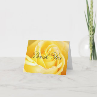 Gelbe Rose danken Ihnen Karten