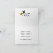 Gelbe Rose Dankeskarte (Innenseite)