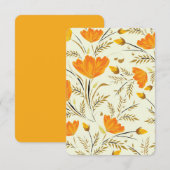 Gelbe Rose Dankeskarte (Vorne/Hinten)