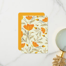 Gelbe Rose Dankeskarte