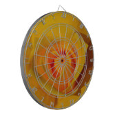 Gelbe Rose Dartscheibe (Vorderseite Links)