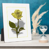 Gelbe Rose der Freundschaft Fotoplatte (Seite)