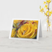 Gelbe Rose der Verbindung (weißer Hintergrund) Karte (Gelbe Blume)