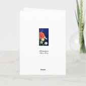 Gelbe Rose des Geburtstages Karte (Rückseite)