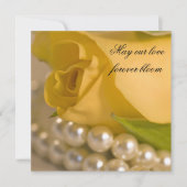 Gelbe Rose Ehe / Elopement Ankündigung (Vorderseite)