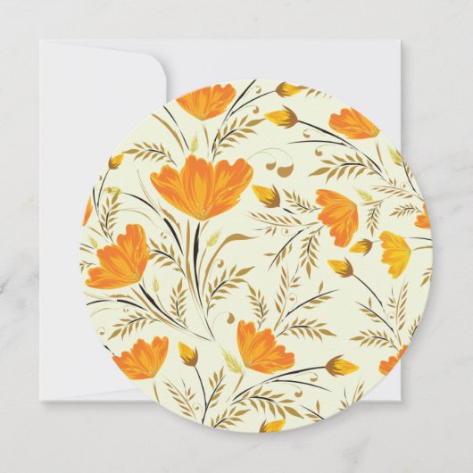 Gelbe Rose Einladung (Vorderseite)