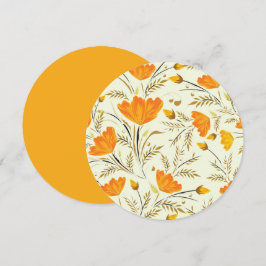 Gelbe Rose Einladung