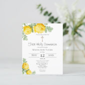 Gelbe Rose | Erste Einladung zum Gemeinschaftshaus (Stehend Vorderseite)