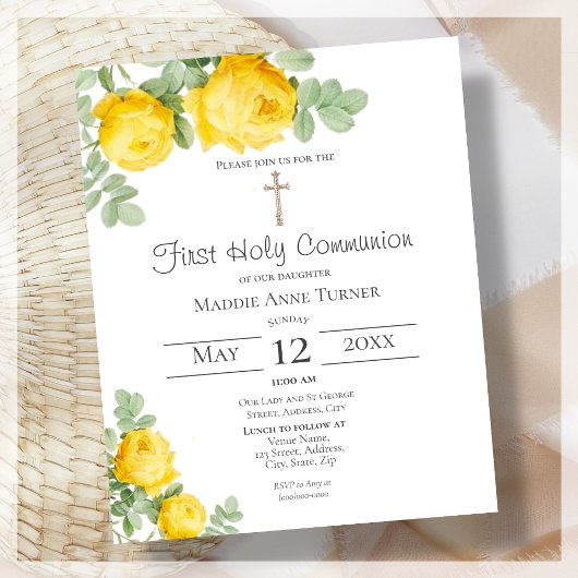 Gelbe Rose | Erste Einladung zum Gemeinschaftshaus