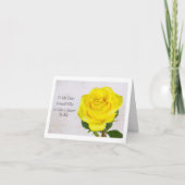 Gelbe Rose feiert, dass Sie wie eine Schwester sin Karte (Vorderseite)