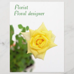 Gelbe Rose Flyer
