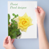 Gelbe Rose Flyer (Hand)