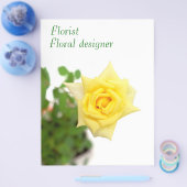 Gelbe Rose Flyer (Einzeln)