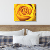 Gelbe Rose Foto Canvas Print Leinwanddruck (Insitu (Schlafzimmer))