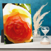 Gelbe Rose Fotoplatte (Seite)