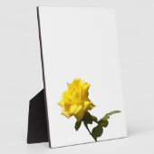 Gelbe Rose Fotoplatte (Seite)