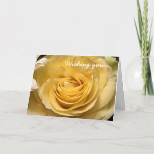 Gelbe Rose Geburtstagskarte Karte