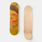Gelbe Rose, gelb orange Skateboard (Vorderseite)