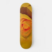 Gelbe Rose, gelb orange Skateboard (Vorderseite)