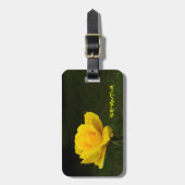 Gelbe Rose Gepäckanhänger (Vorderseite vertikal)