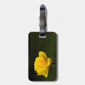 Gelbe Rose Gepäckanhänger (Rückseite vertikal)