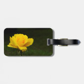 Gelbe Rose Gepäckanhänger (Rückseite horizontal)