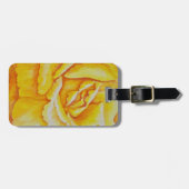 Gelbe Rose Gepäckanhänger (Vorderseite horizontal)