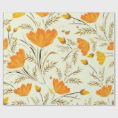 Gelbe Rose Geschenkpapier (Flach)