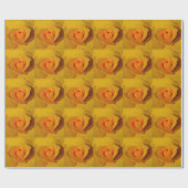 Gelbe Rose Geschenkpapier (Flach)
