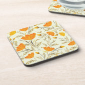 Gelbe Rose Getränkeuntersetzer (Linke Seite)