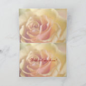 Gelbe Rose ・ Glückliche Muttertagskarte Karte (Innenseite)