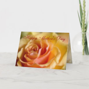 Gelbe Rose ・ Glückliche Muttertagskarte Karte