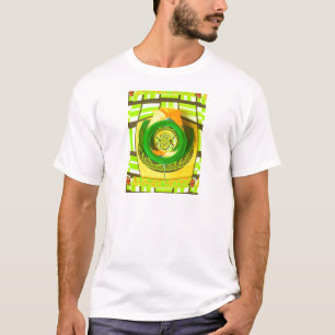 Gelbe Rose Grafikdesign T-Shirt