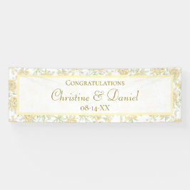 Gelbe Rose Hochzeit Banner
