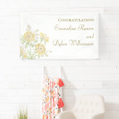 Gelbe Rose Hochzeit Banner (Insitu)