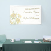 Gelbe Rose Hochzeit Banner (Messeveranstaltung)