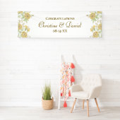 Gelbe Rose Hochzeit Banner (Insitu)
