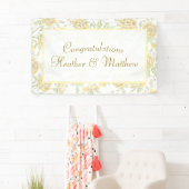Gelbe Rose Hochzeit Banner (Insitu)