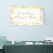 Gelbe Rose Hochzeit Banner (Messeveranstaltung)
