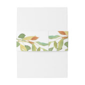 Gelbe Rose Hochzeit Einladungsbanderole (Rückseitenbeispiel)