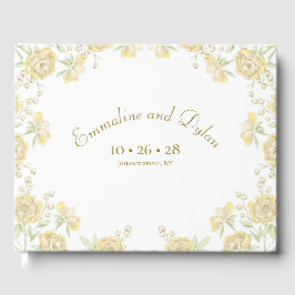 Gelbe Rose Hochzeit Gästebuch