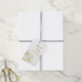 Gelbe Rose Hochzeit Geschenkanhänger (Mit Garn)