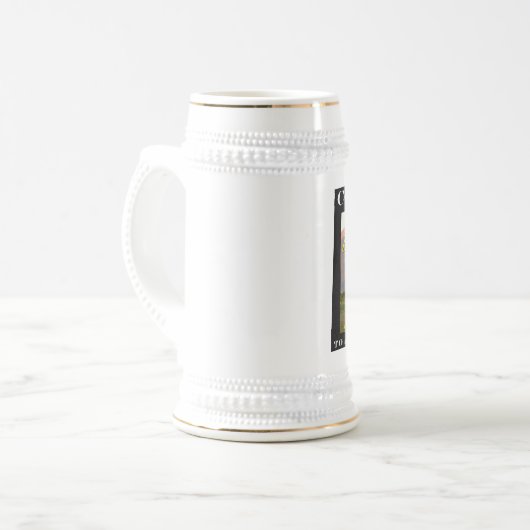 Gelbe Rose II (linkshändig) Bierglas (Vorderseite Links)