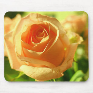 Gelbe Rose in Vollblut Mousepad