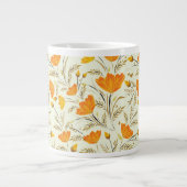 Gelbe Rose Jumbo-Tasse (Vorderseite)