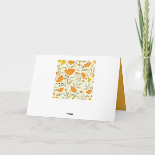 Gelbe Rose Karte (Rückseite)