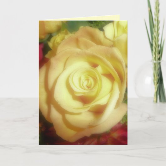 Gelbe Rose Karte (Vorderseite)