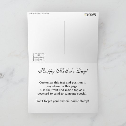 Gelbe Rose Karte (Innenseite)